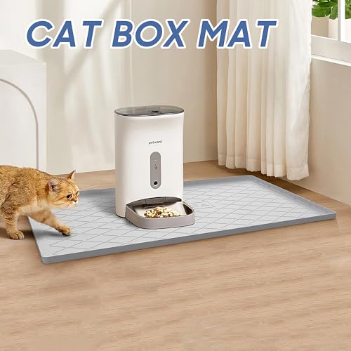 Pet Food Mat 34 x 22 in (Beige / 34"L x 22"W)