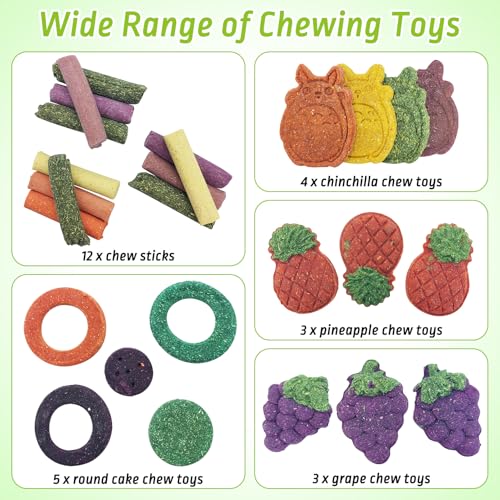 27 PCS Rabbit Chew Toys for Teeth