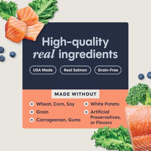 Original Grain Free Real Salmon Recipe Natural Wet Canned Cat Food by Nature's Variety (5.5 Ounce (Pack of 12))