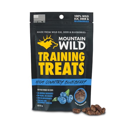 Blueberry Elk & Venison Training Treats for Dogs (4 Ounce (Pack of 1))