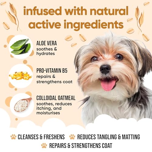 Oatmeal Dog Shampoo for Smelly Dogs (33.8oz)
