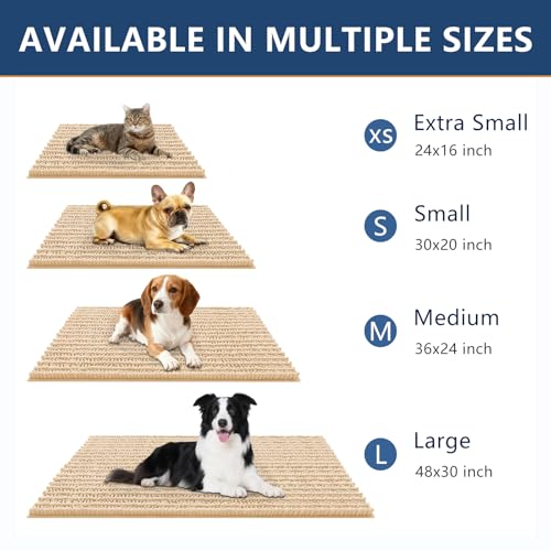 Dog Door Mat for Muddy Paws 71x46 (Layered-Beige / 71"X46")