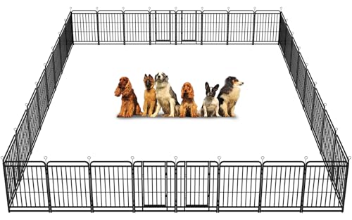 Heavy Duty Dog Playpen 32 Steel Panels 40" Height (27"W x 40"H)