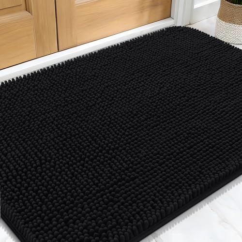 Dog Door Mat for Muddy Paws 30x20 (Black / 30" X 20")