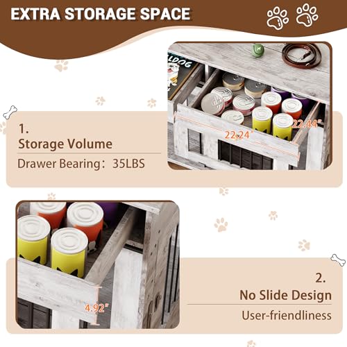 Dog Furniture Crate (Grey)