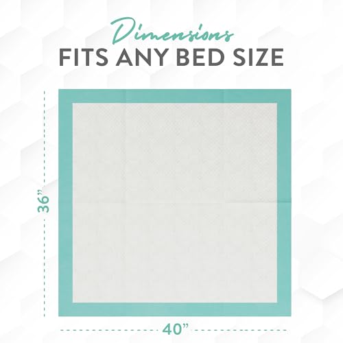 Extra Large Super Absorbent Disposable Bed Pads for Incontinence Ultra Thick and Absorbent Bed Pads Disposable Adult (40" x 36")
