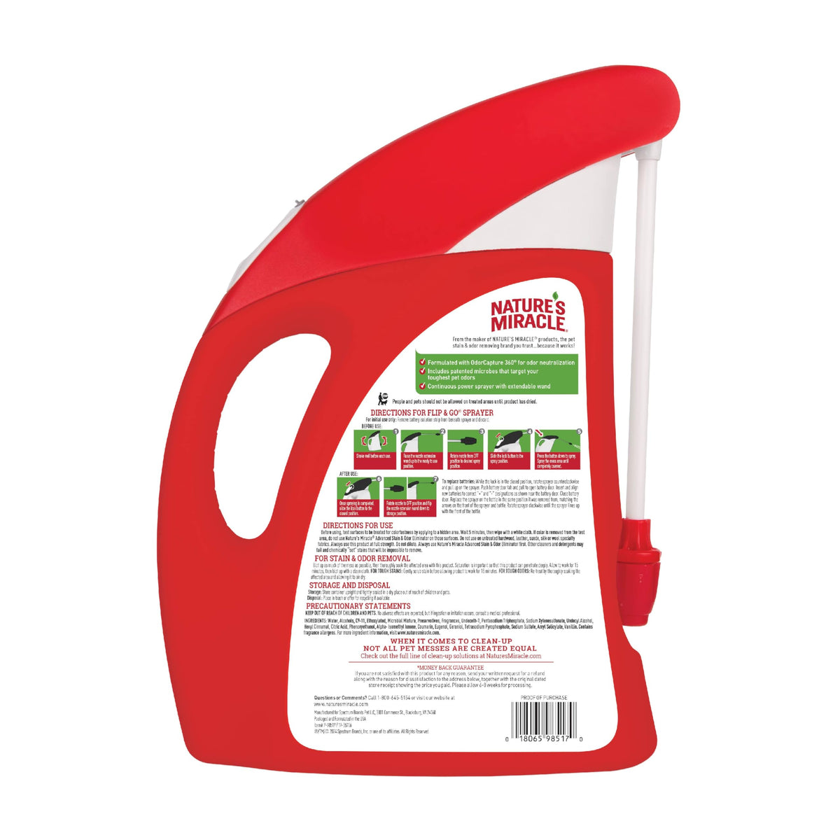 Advanced Dog Stain & Odor Eliminator Foam (Spray / 64 Fl Oz (Pack of 1))