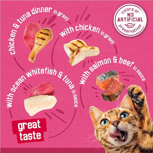 Purina Friskies Prime Filets Cat Food Variety Pack (5.5 Ounce (Pack of 40))