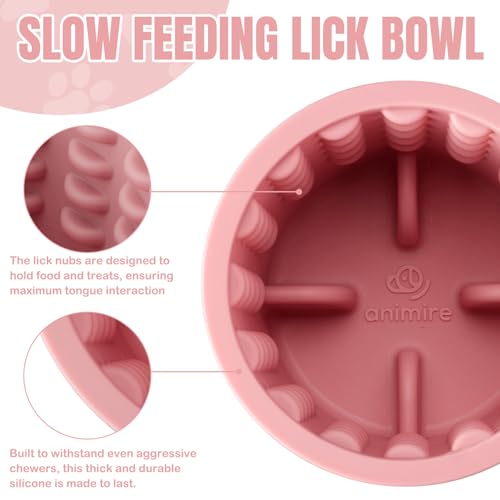 Dog Lick Bowl (S / Pink)