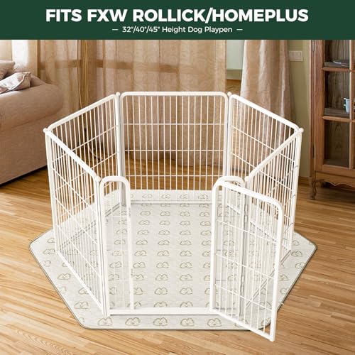 Washable Pee Pads for Dogs (Khaki / 35" Hexagon (1 Pack))