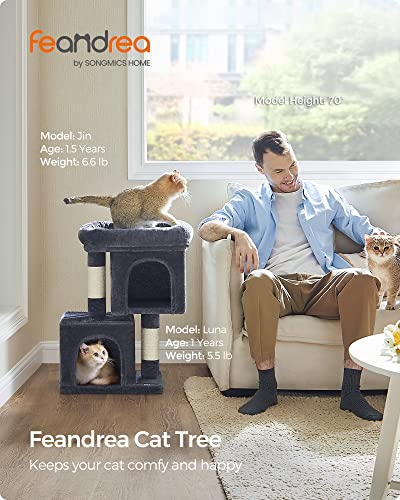 Cat Tree 26.4 (S (15.7"L x 11.8"W x 26.4"H) / Smoky Gray)