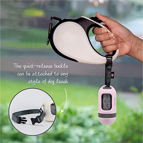 Dog Poop Bag Dispenser (1-Pack -Primrose Pink)