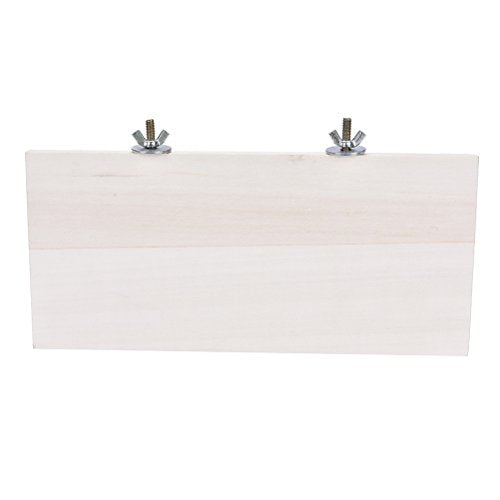 1Pc Pet Parrot Bird Cage Perches Square Wooden Stand Corner Shelf Laddered Platform Animals Springboard Budgie Toys Bird Tree Perches for Parakeets Hamster Pizies (Type6)