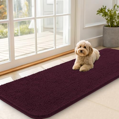 Dog Door Mat for Muddy Paws 59x20 (Russet / 59" X 20")