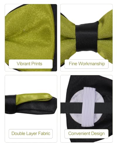 10 Pack Mixed Colors Dog Bowties for Large Dogs Sliding on Collar (M/L)