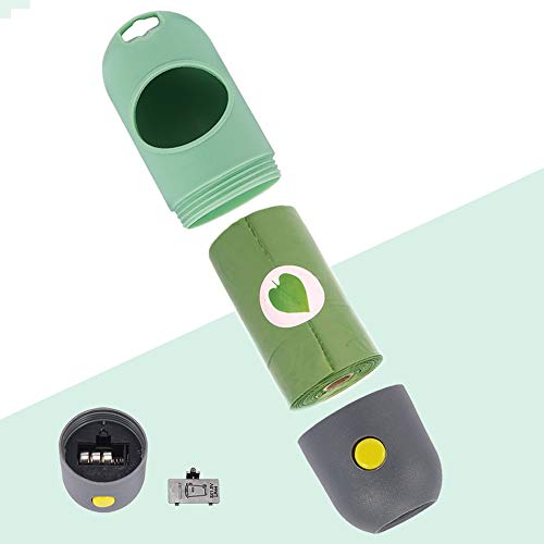 Dog Poop Bag Dispenser with Built (Mint Green / 1 Count (Pack of 1))