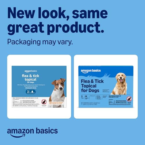 Flea and Tick Topical Treatment for Medium Dogs (3 Count (Pack of 1))