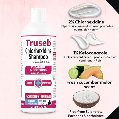 Truseb Topical Ketoconazole and Chlorhexidine Shampoo for Dogs