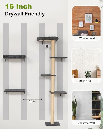 Cat Wall Shelves Set (Grey)