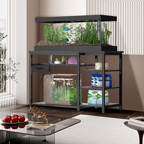 55 75 Gallon Fish Tank Stand With Power Outlets for Aquarium Stand
