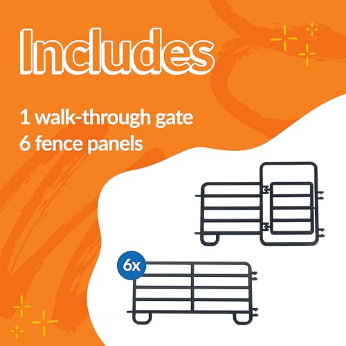 7 Piece Corral Fence Panel Set (7-Piece Corral Fence Panel Set)