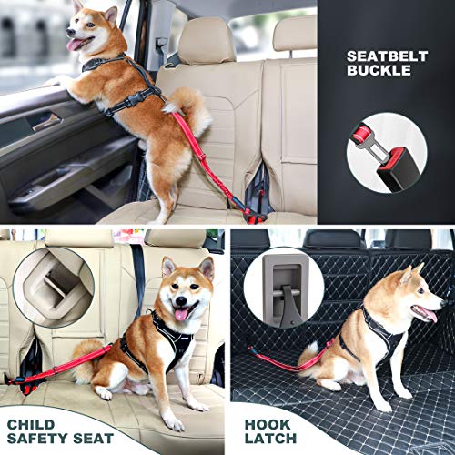 Dog Seat Belt 3 (Red)