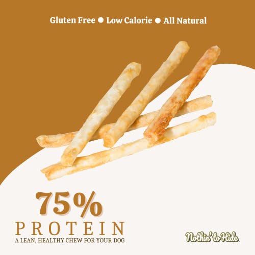 Nothing to Hide Natural Rawhide Alternative Twist Stix for Dogs (2.3 Ounce (Pack of 3))