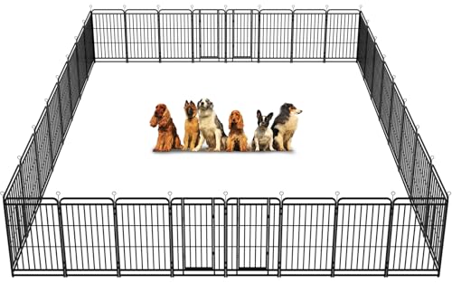 Heavy Duty Dog Playpen 32 Steel Panels 47" Height (27"W x 47"H)