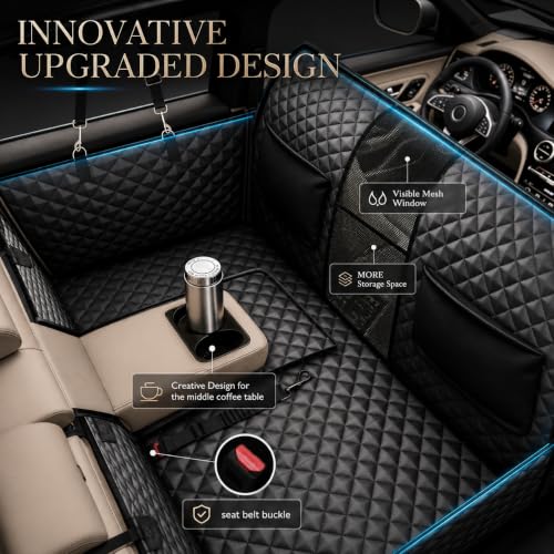 High Barrier Dog Car Seat Cover (Black / For Cars/Mid-Size SUV/Small Truck)