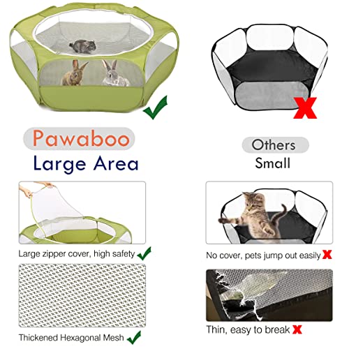 Small Animal Playpen with Zippered Cover (A-Green)