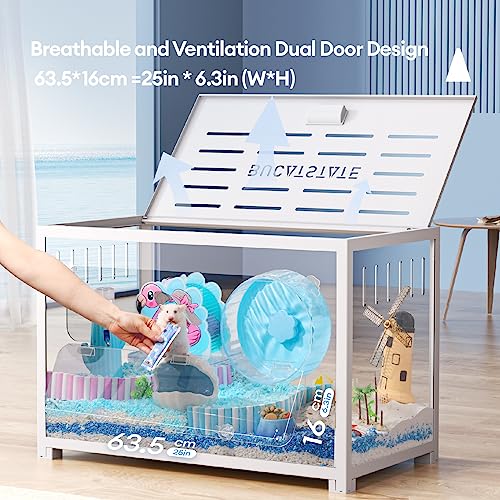 Hamster Cage 2.0 (31.4"L x 17.6"W x 20.6"H / White)