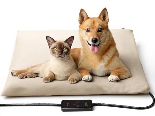 Pet Heating Pad (Beige / 35.0"L x 24.0"W x 0.6"Th)