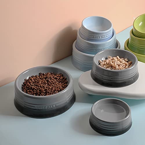 Sweejar Gradient Dog Bowl (Large (32oz) / Gradient Grey)