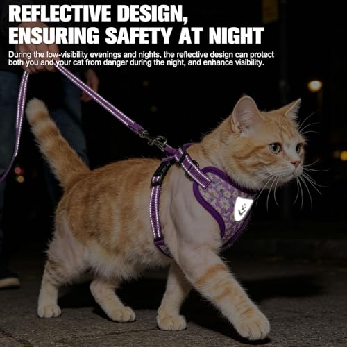 Escape Proof Cat Harness and Leash Set (Daisy / Small)