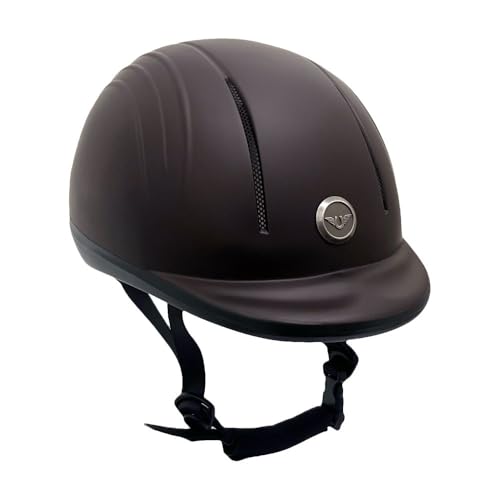 Starter Basic Horse Riding Helmet (X-Small / Shiny Brown)