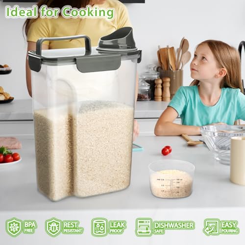Rice Storage Container (6L/Grey)