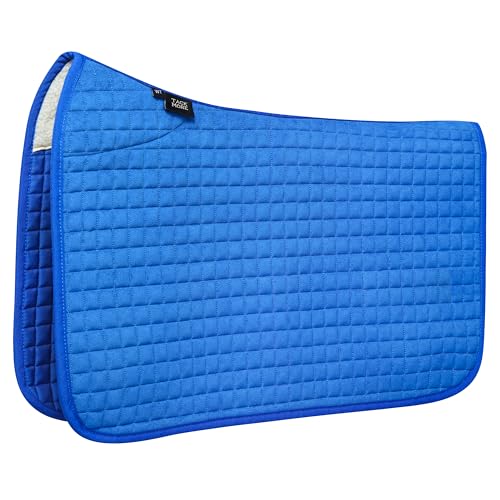 All Purpose Square Quilted Western Saddle Pad (Cobalt Blue)