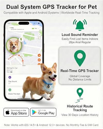 GPS Tracker for Dogs (Black)