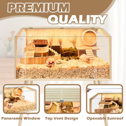 Hamster Cage with Legs (32.0"L x 16.0"W x 40.0"H)