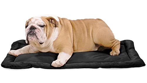 Tough Ripstop Dog Crate Pad (Medium (35" L x 22" W) / Obsidian Black)