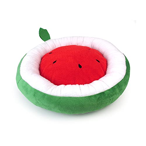 Soft Plush Small Cute and Cozy Watermelon Dog Cat Bed (Watermelon)