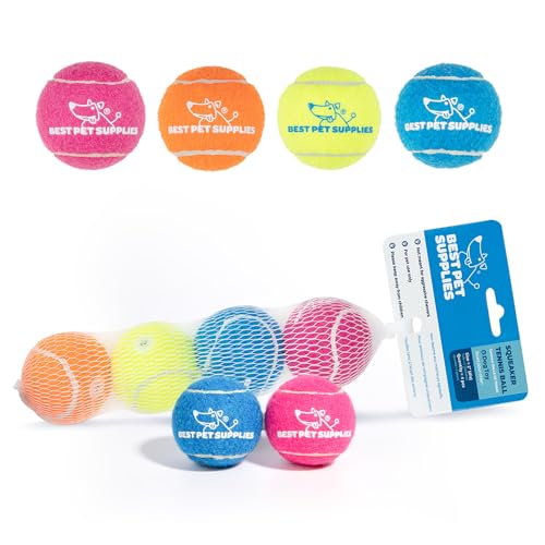 Interactive Squeaky Dog Chew Toy (Tennis (Assorted Color) / Small)