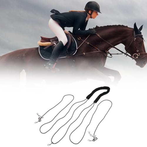 Adjustable Horse Training and Lunging Aid with Rear Fleece Cover