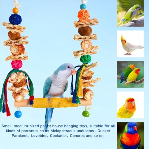 Bird Swings Toys for Parakeets Parrot (M)
