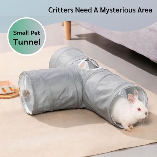 3 Way Collapsible Rabbit Tunnel Toy