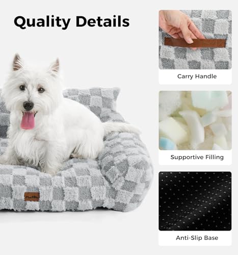 Made4Pets Cat and Dog Indoor Couch Bed (Warm Grey / Medium)