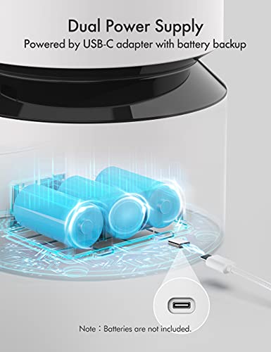 Automatic Cat Food Dispenser for 2 Pets 5L Auto Dog Feeder Dry Food Dispenser with Splitter & 2 Stainless Bowls (White / 5L (Basic))