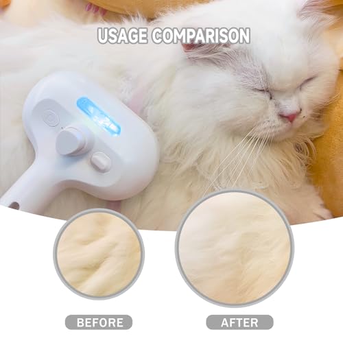 Spray Cat Pet Grooming Brush with Water Sprayer