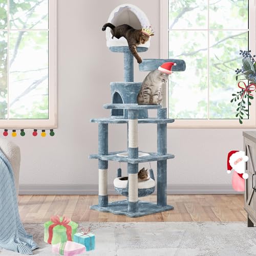 Blue Cute Shark Cat Tree for Kittens