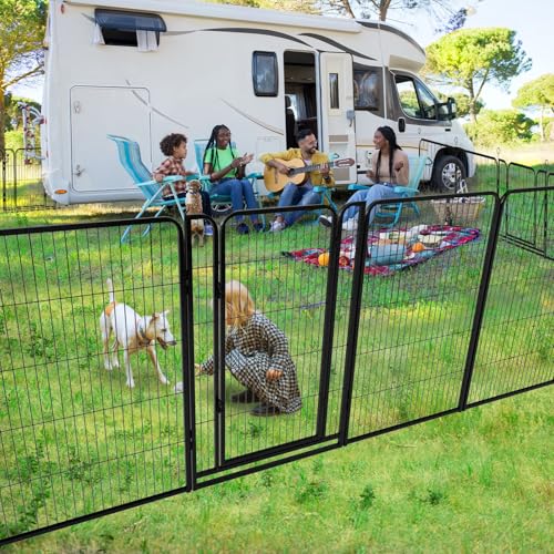 Dog Playpen Outdoor Extra Wide 16 Panels Heavy Duty Dog Fence 47" (32"W x 47"H)